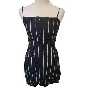 Lottie Moss Tie Back Mini Dress Blue/White sz XS